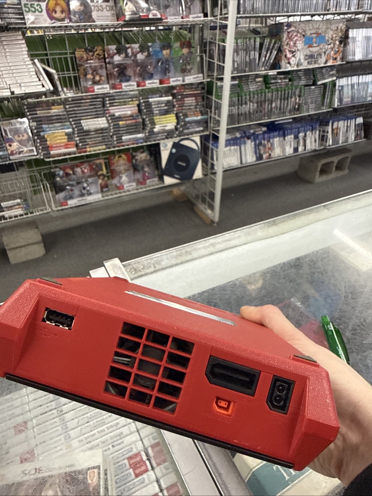 Nintendo Wii Official System Console Only Red/Black NTSC RVL-201(USA) Tested!!