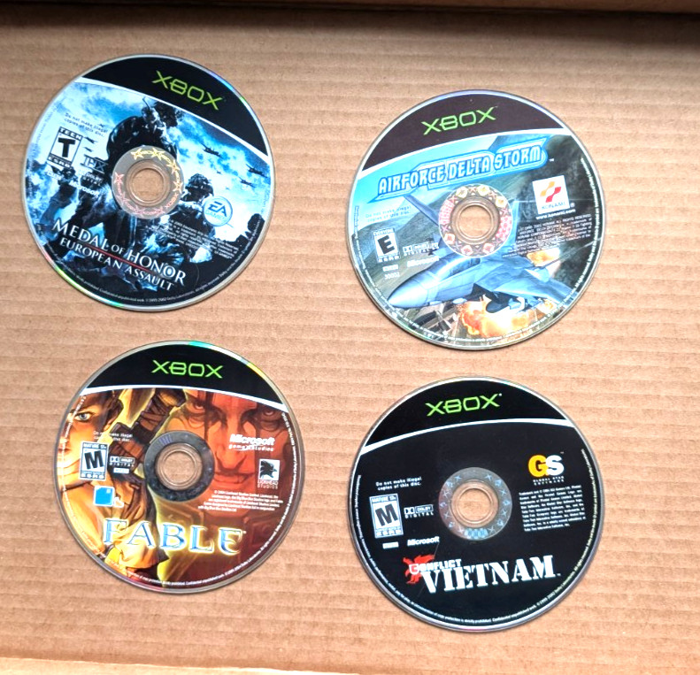 Xbox Loose Game Lot Of 24 Untested Condition Varies Scratches