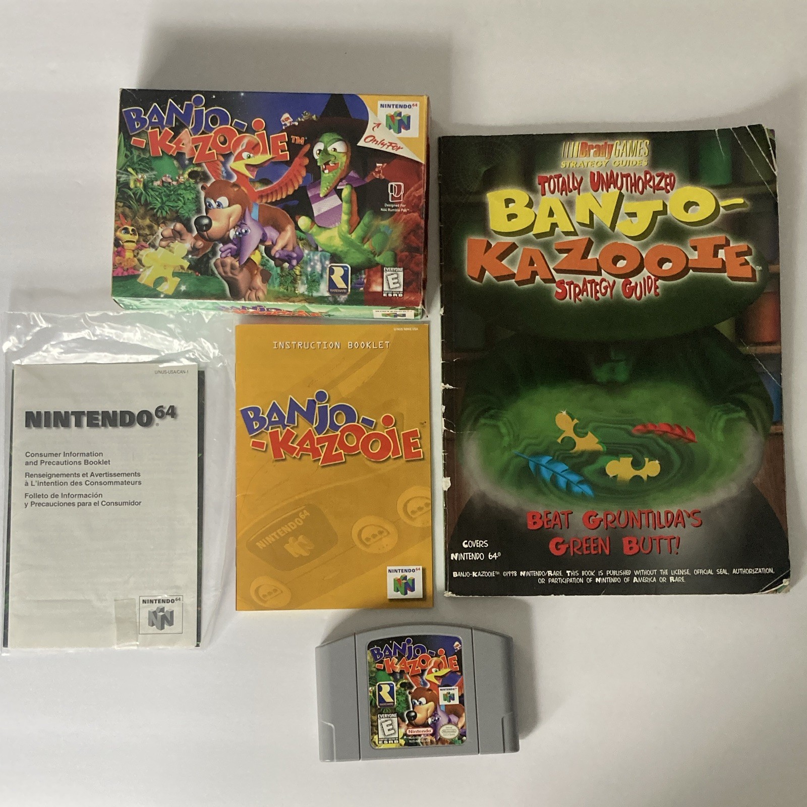 Banjo-Kazooie Nintendo 64 1998 NTSC-U/C Complete w/ Manual Original Box Tested