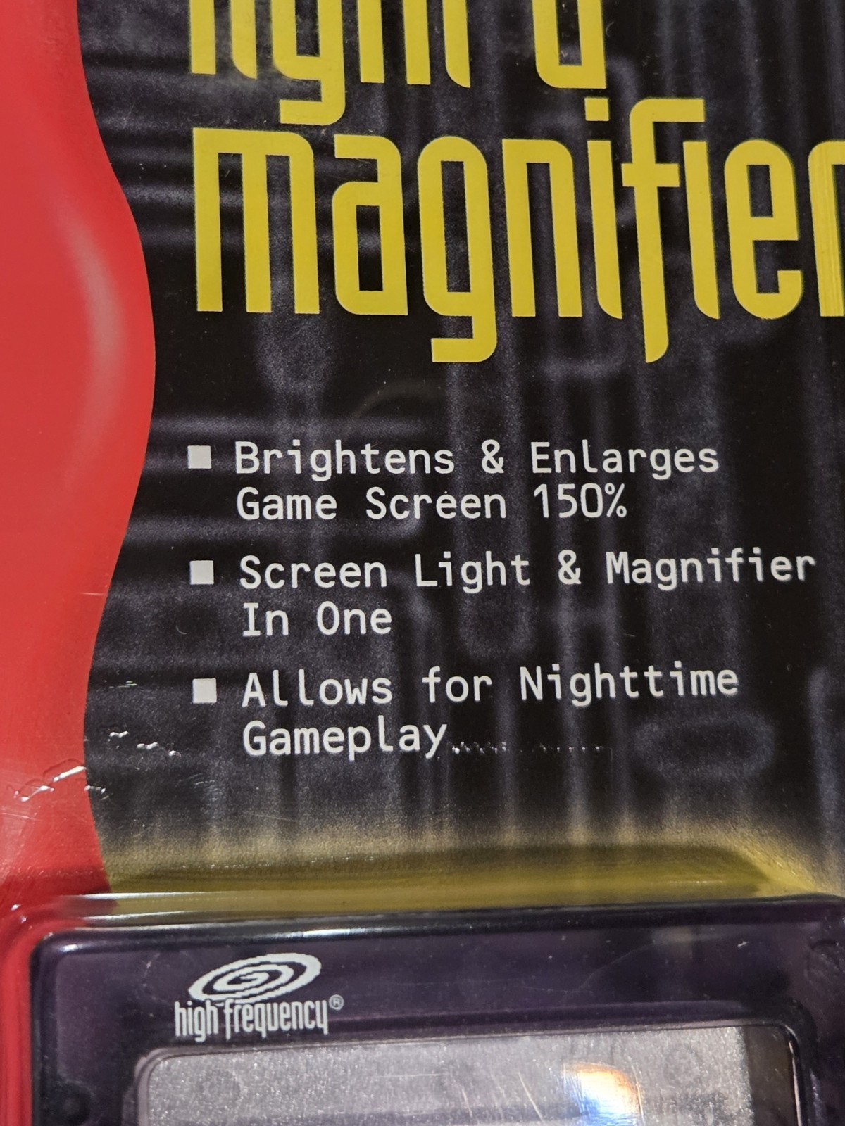 NOS High Frequency GameBoy Color Light And Magnifier Atomic Purple 1998 ToysRus