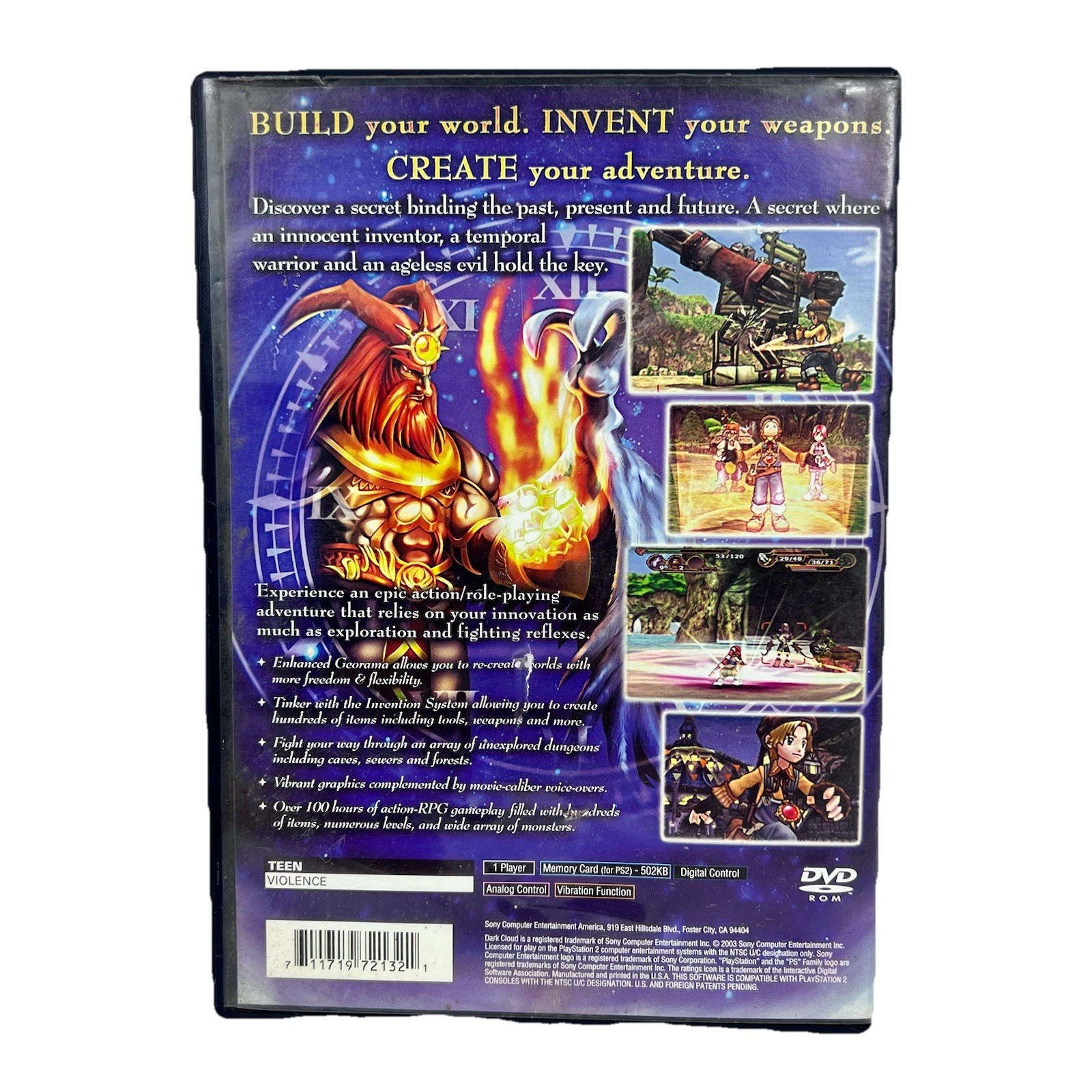 Dark Cloud 2 Playstation 2 PS2 Black Labor Original No Manual