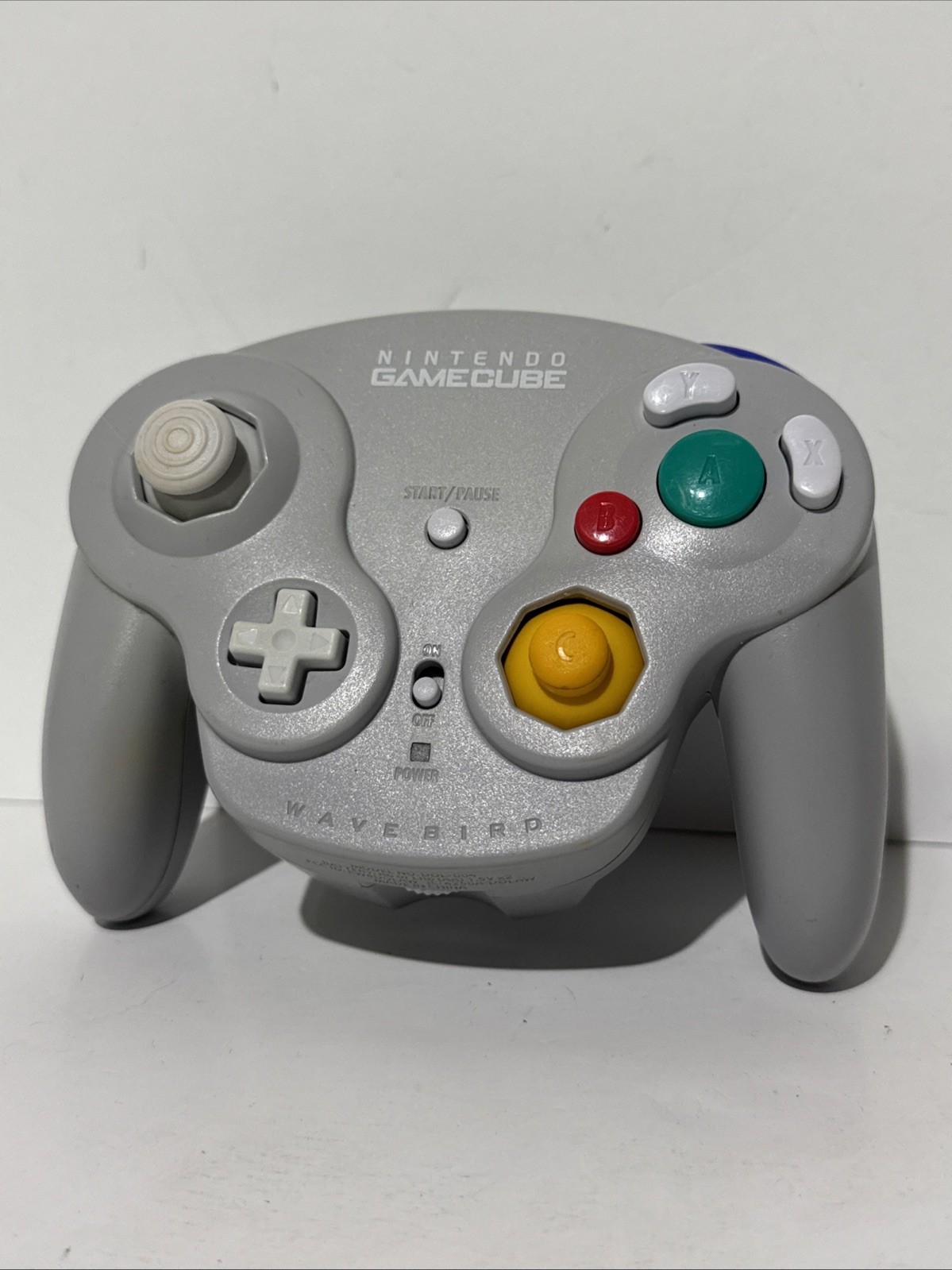 (2) Nintendo GameCube WaveBird Wireless Controllers & Receivers Tested Gray #2