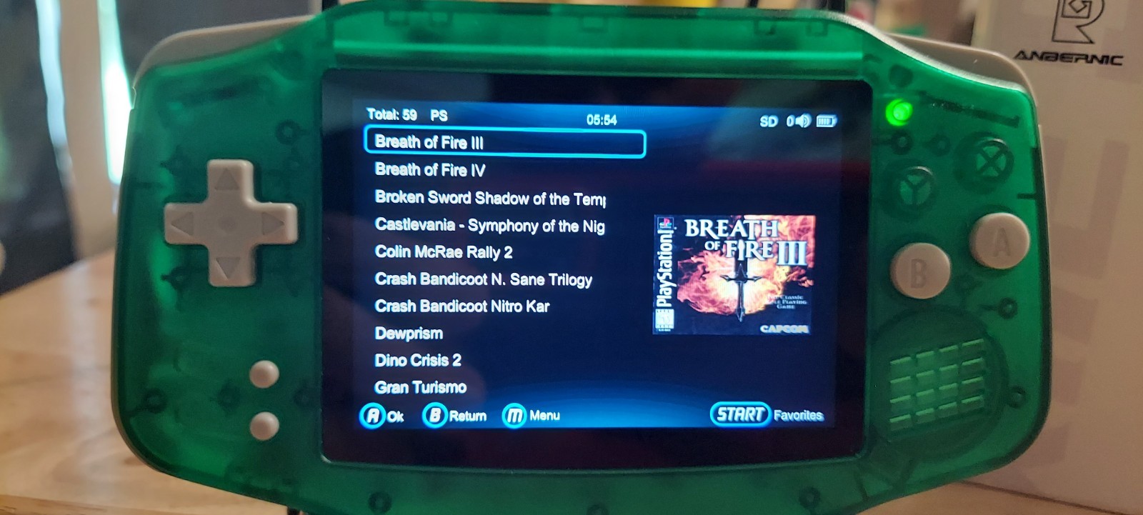 Anbernic RG 34XXSP Handheld Game System. TONS of preloaded Games!