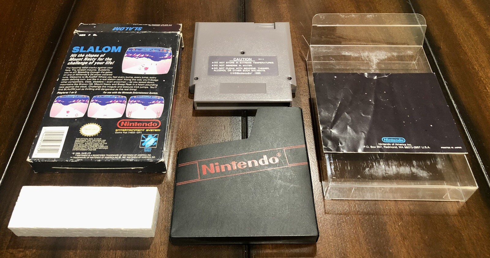 Slalom Complete in Box CIB (Nintendo, NES 1987) *OVAL SEAL VARIANT* RARE 🔥