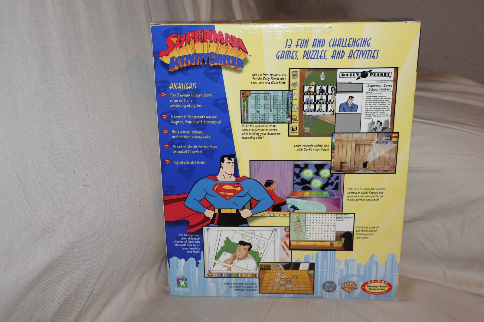 DC Comics Superman Activity Center for PC MAC NEW BIG BOX