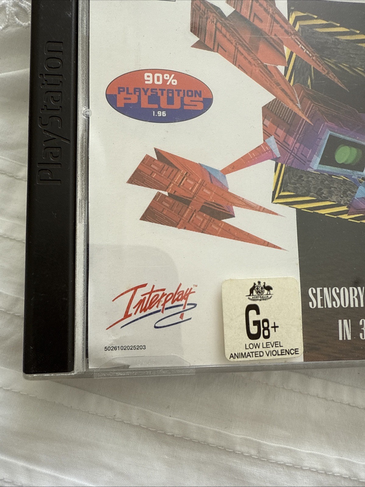 1996 Interplay Productions Descent PS1 PlayStation Game + Manual