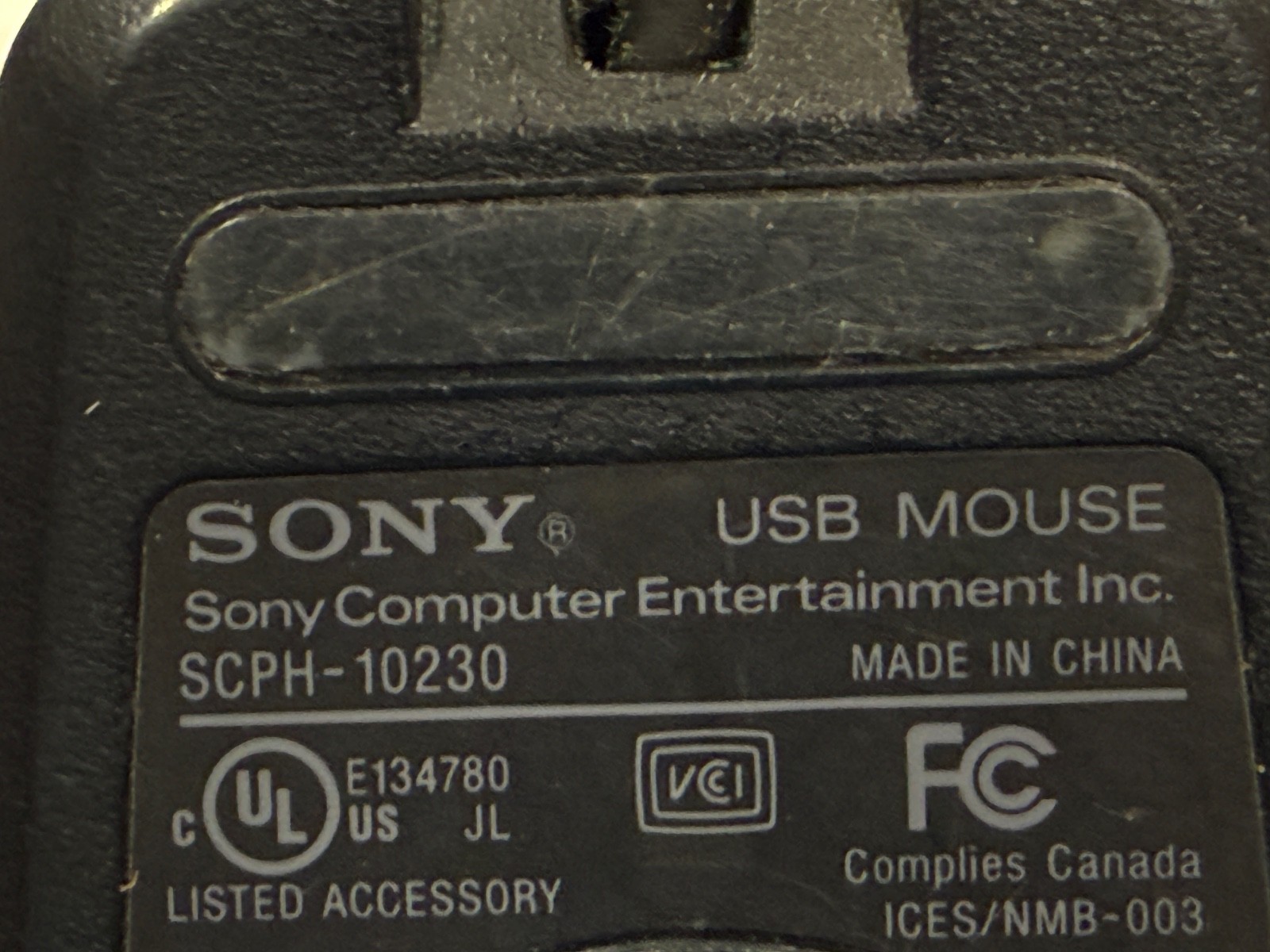 Sony PlayStation 2 USB Mouse SCPH-10230 Black Tested Linux Kit Accessory Rare