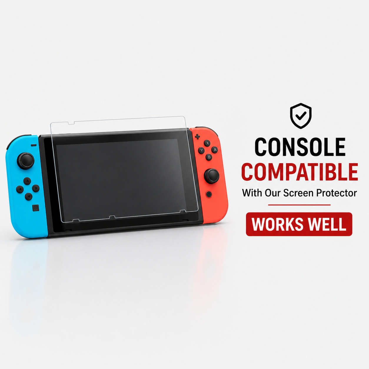 (3 pack) For Nintendo Switch Premium Screen Protector Ultra Clear HD