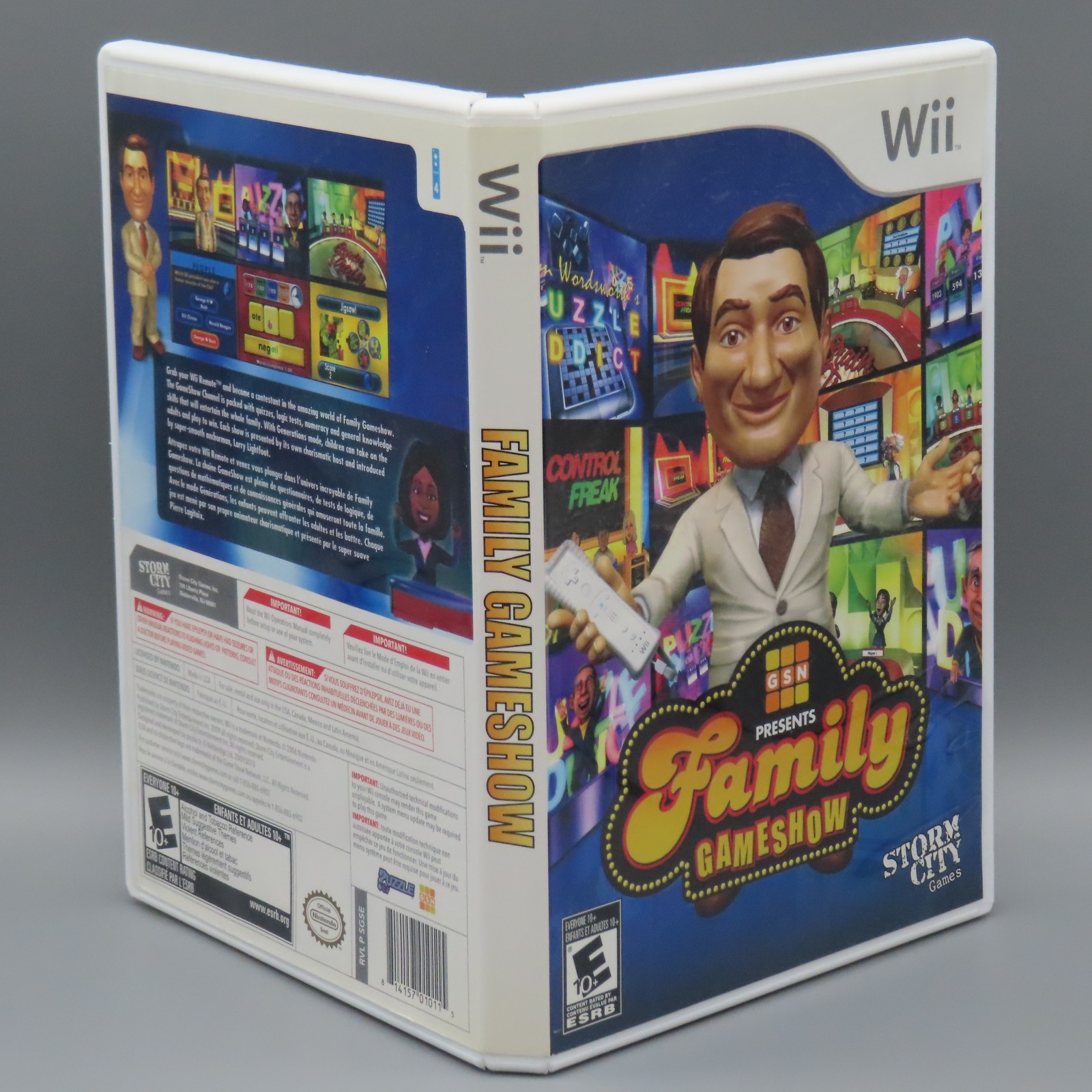 GSN Presents Family Gameshow Nintendo Wii Complete CIB Party Quiz Game Tested