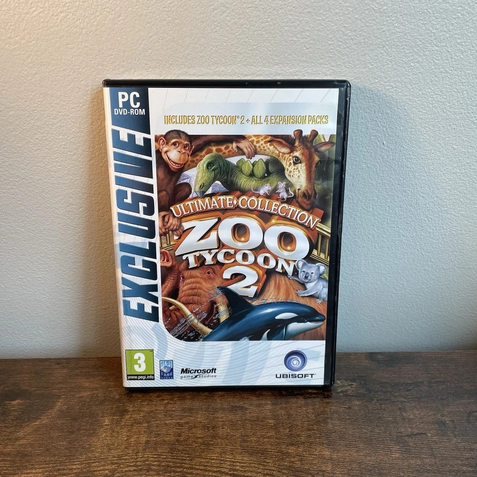Zoo Tycoon 2: Ultimate Collection (PC, 2008) PC Computer Game for Windows