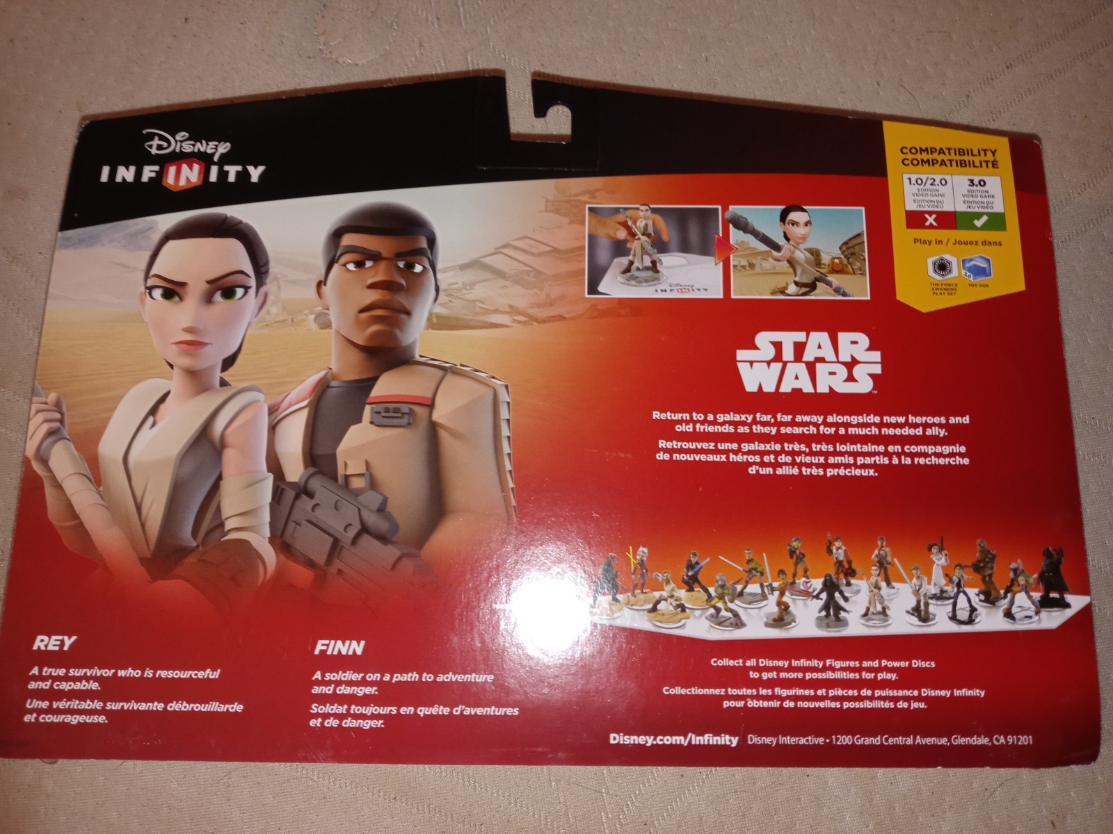 Disney Infinity 3.0 Edition Star Wars The Force Awakens Play Set Rey Finn 2015