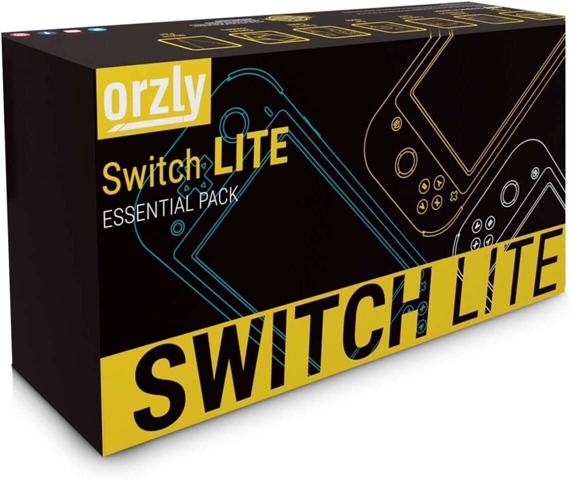 Nintendo Switch Lite Ultimate Essential Gaming Bundle Pack Red/White by Orzly