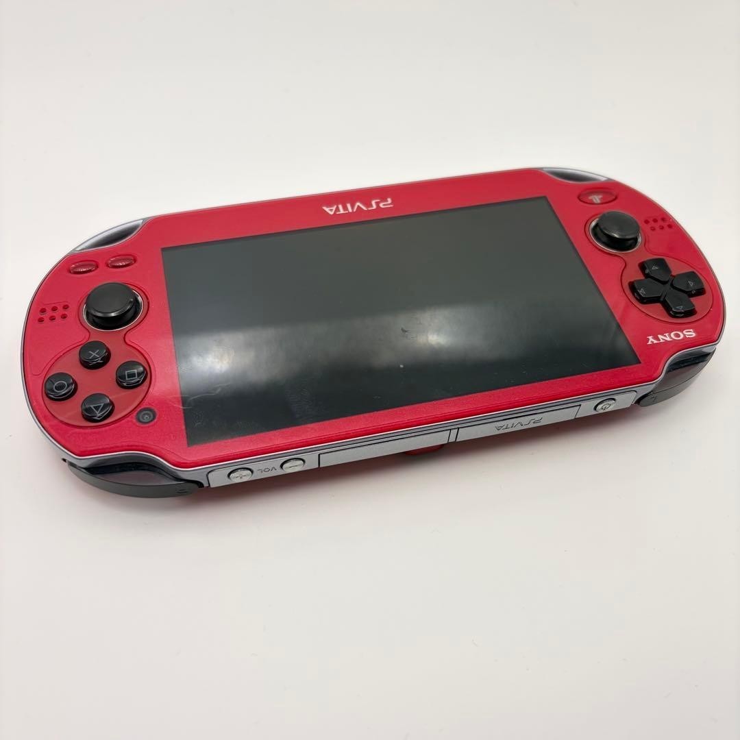 Excellent SONY PlayStation Vita Wi-Fi Model Cosmic Red Limited Edition PCH-1000
