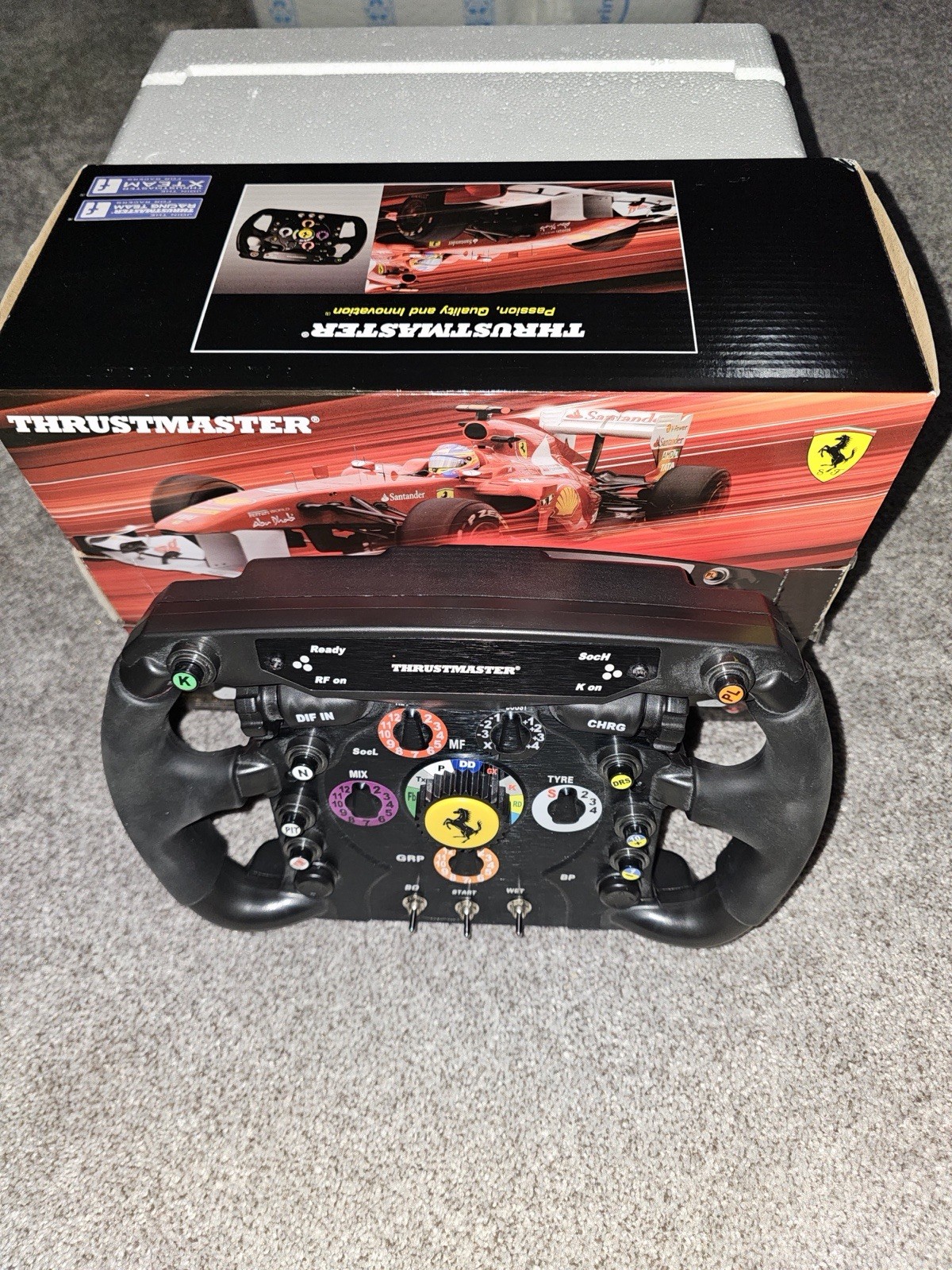 Thrustmaster Ferrari F1 Wheel Add-On Racing Wheel Attachment w/ Paddle Shifters
