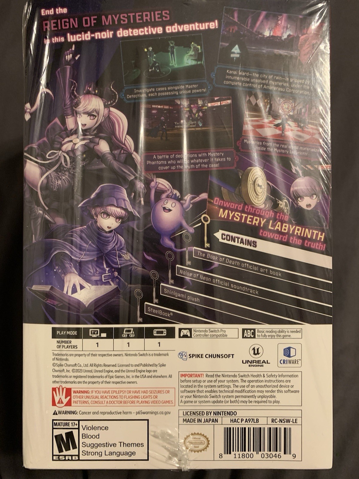 Master Detective Archives Rain Code Limited Edition – Nintendo Switch