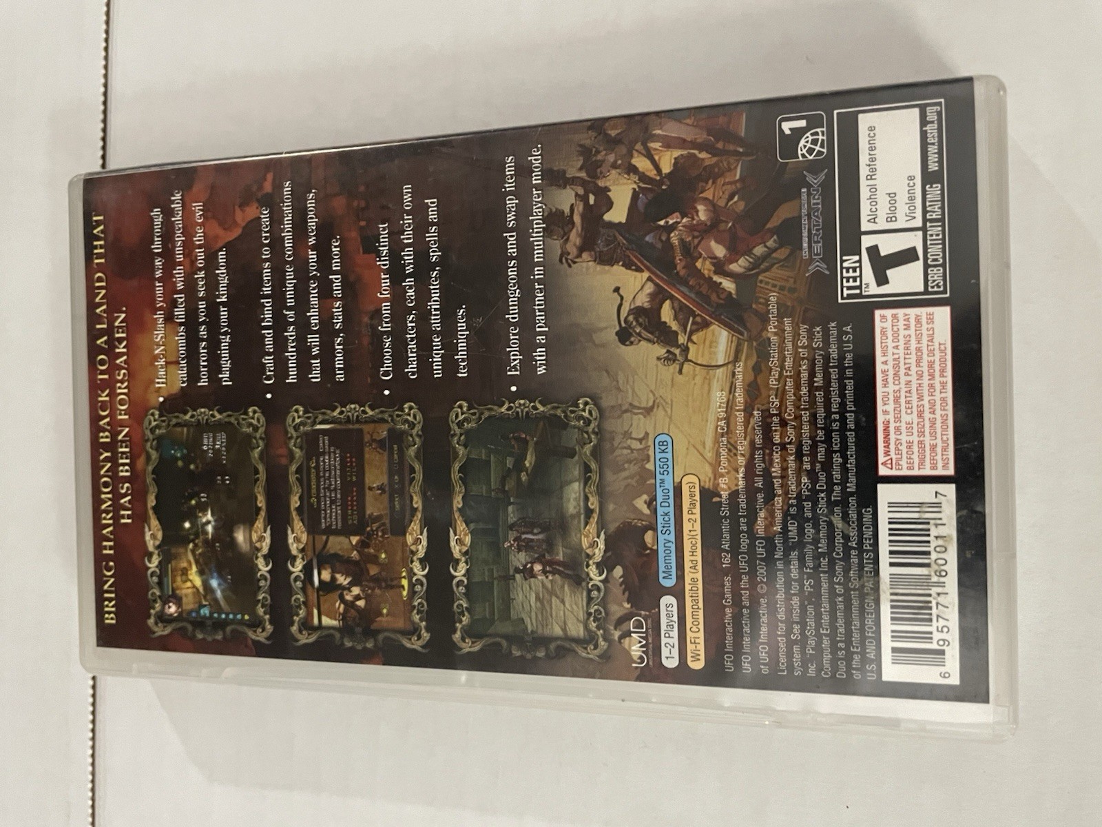 Warriors of the Lost Empire PSP Complete CIB UMD Tested Sony PlayStation Portabl