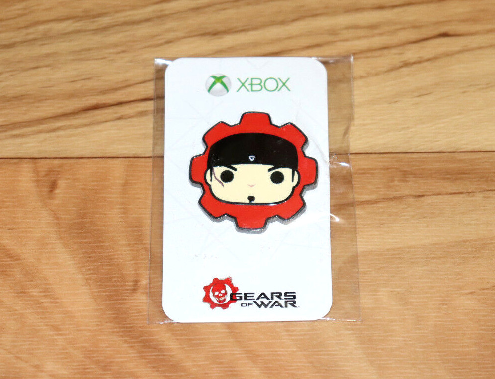 E3 2018 Funko Pop! Gears Of War 2 3 4 5 XBOX One Marcus Fenix Pin Badge Rare