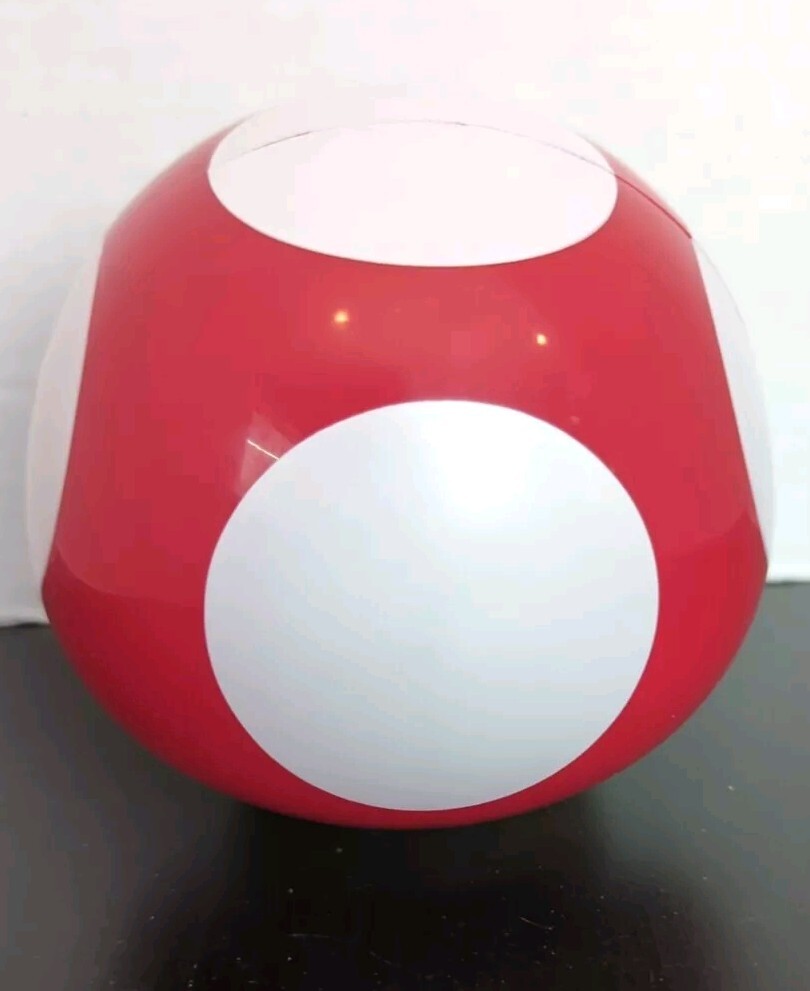 Super Mario 1up Mushroom Light Red Paladone Tested Works EUC W/ Original Box