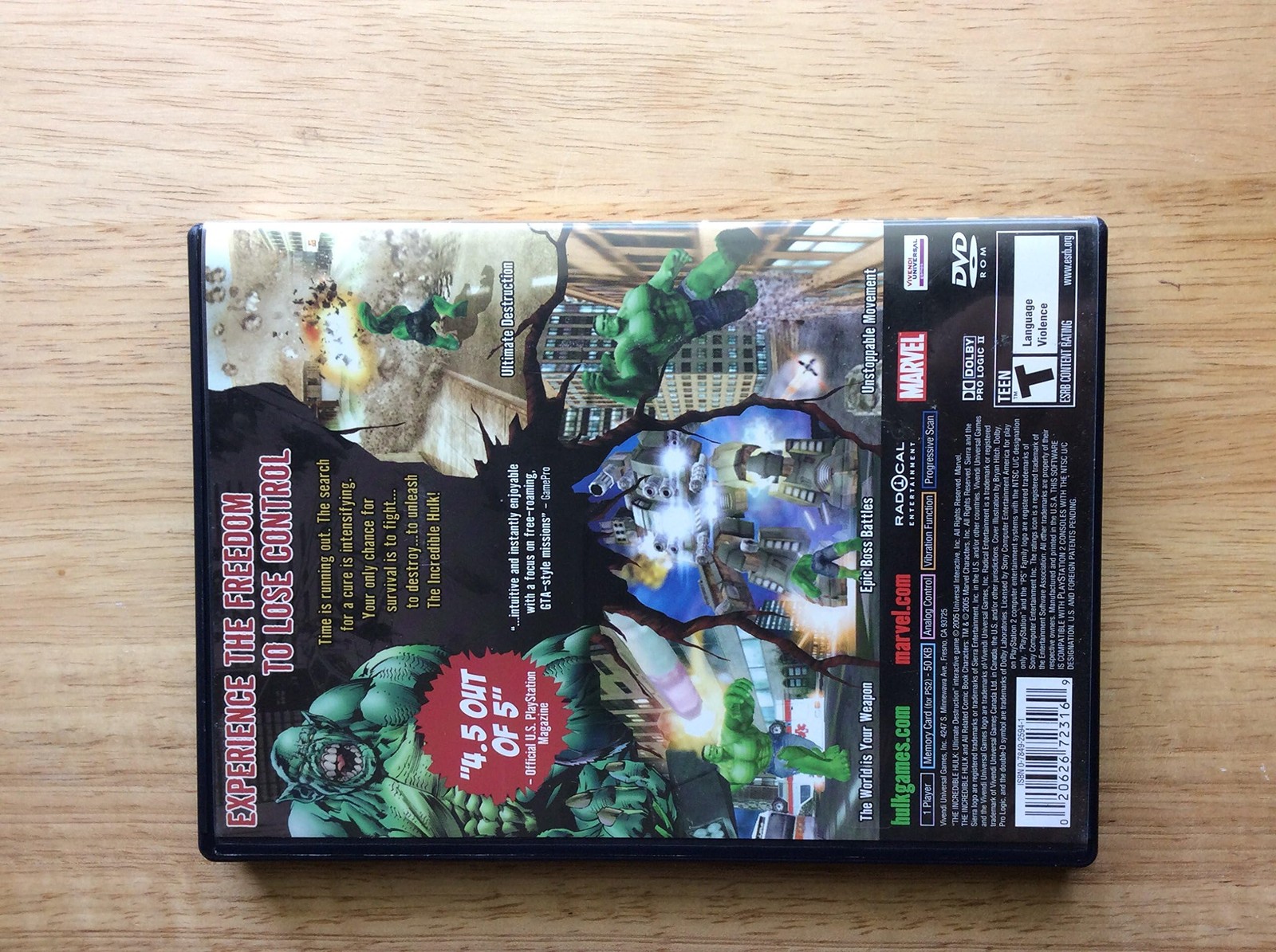 Hulk of Ultimate Destruction – PlayStation 2