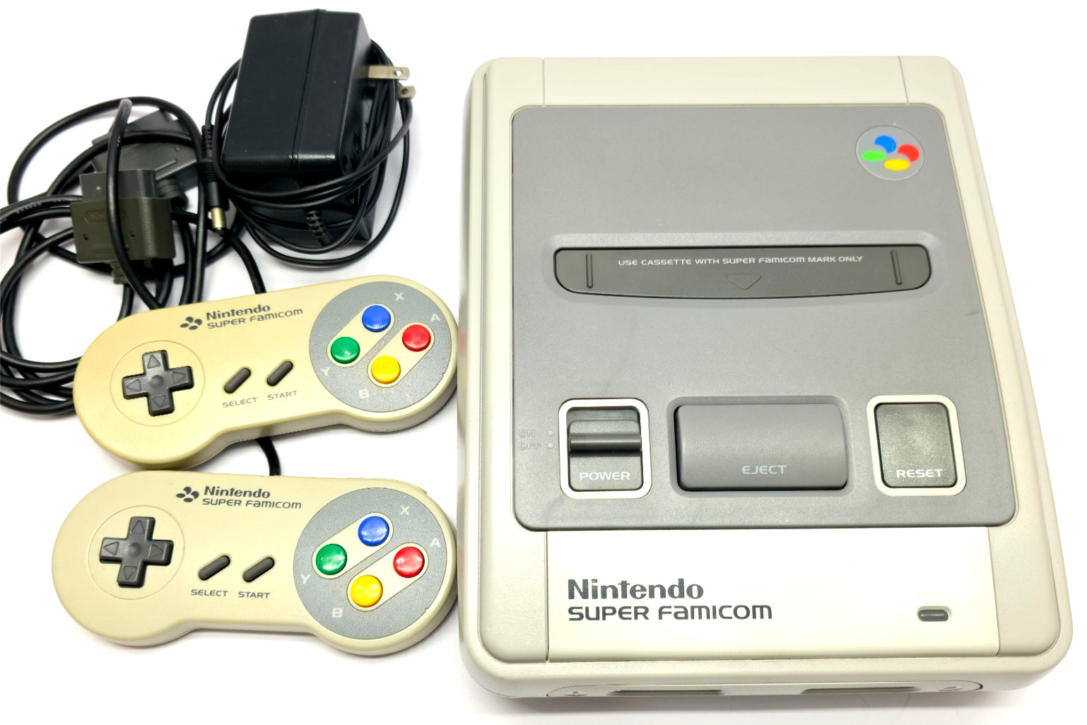 Nintendo Super Famicom Console W/ 2 Controllers UnTested U.S. Seller