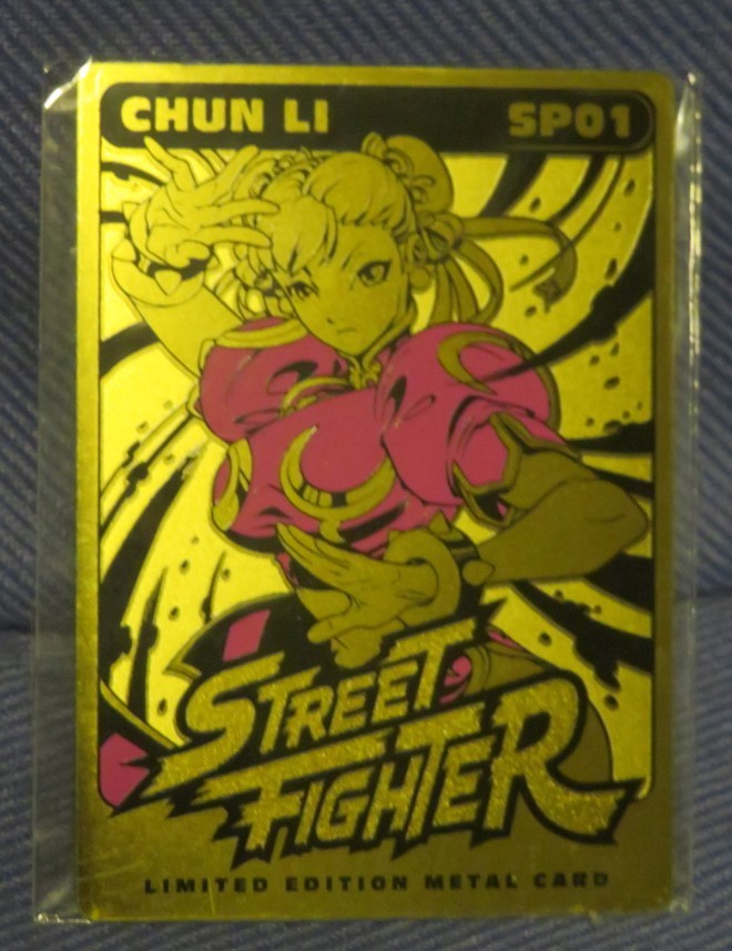 CHUN LI – SP01: STREET FIGHTER Limited Edition METAL CARD – SDCC 2021 Udon PINK
