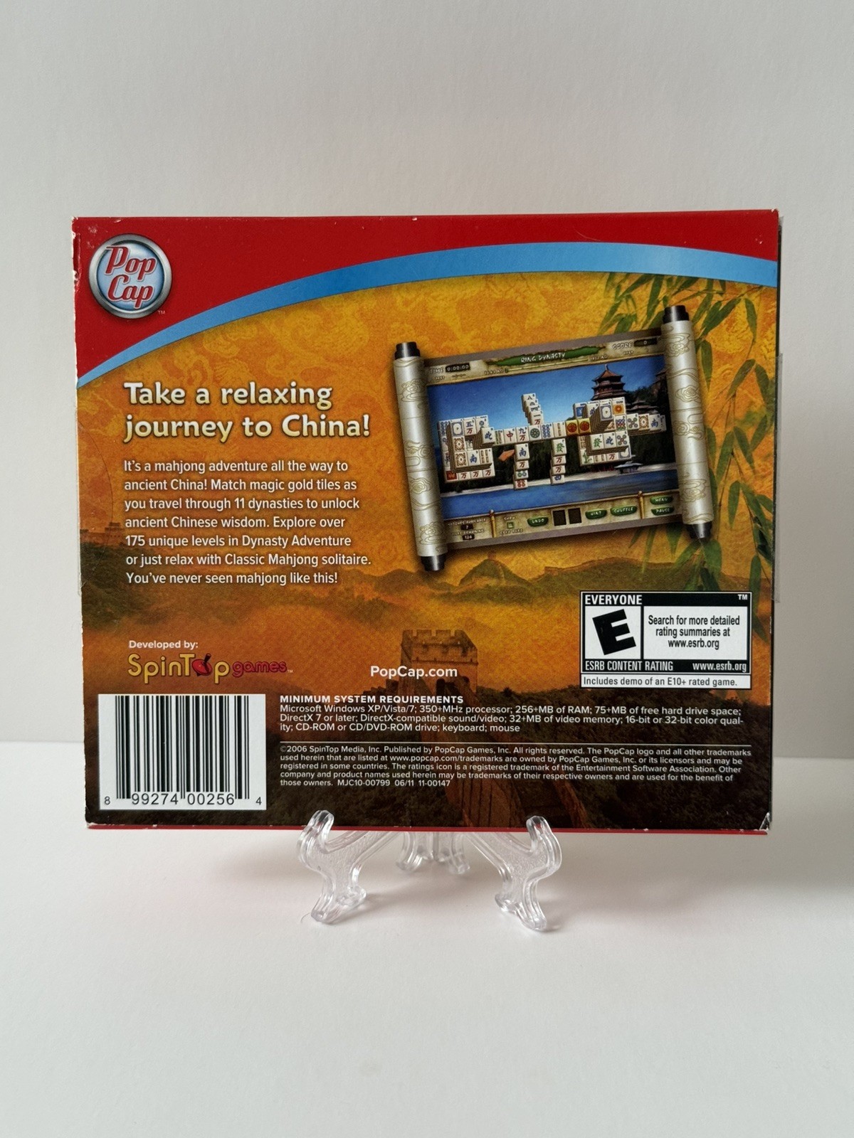 Mahjong Escape: Ancient China (PC CD-ROM, 2006, PopCap Games) New/Sealed