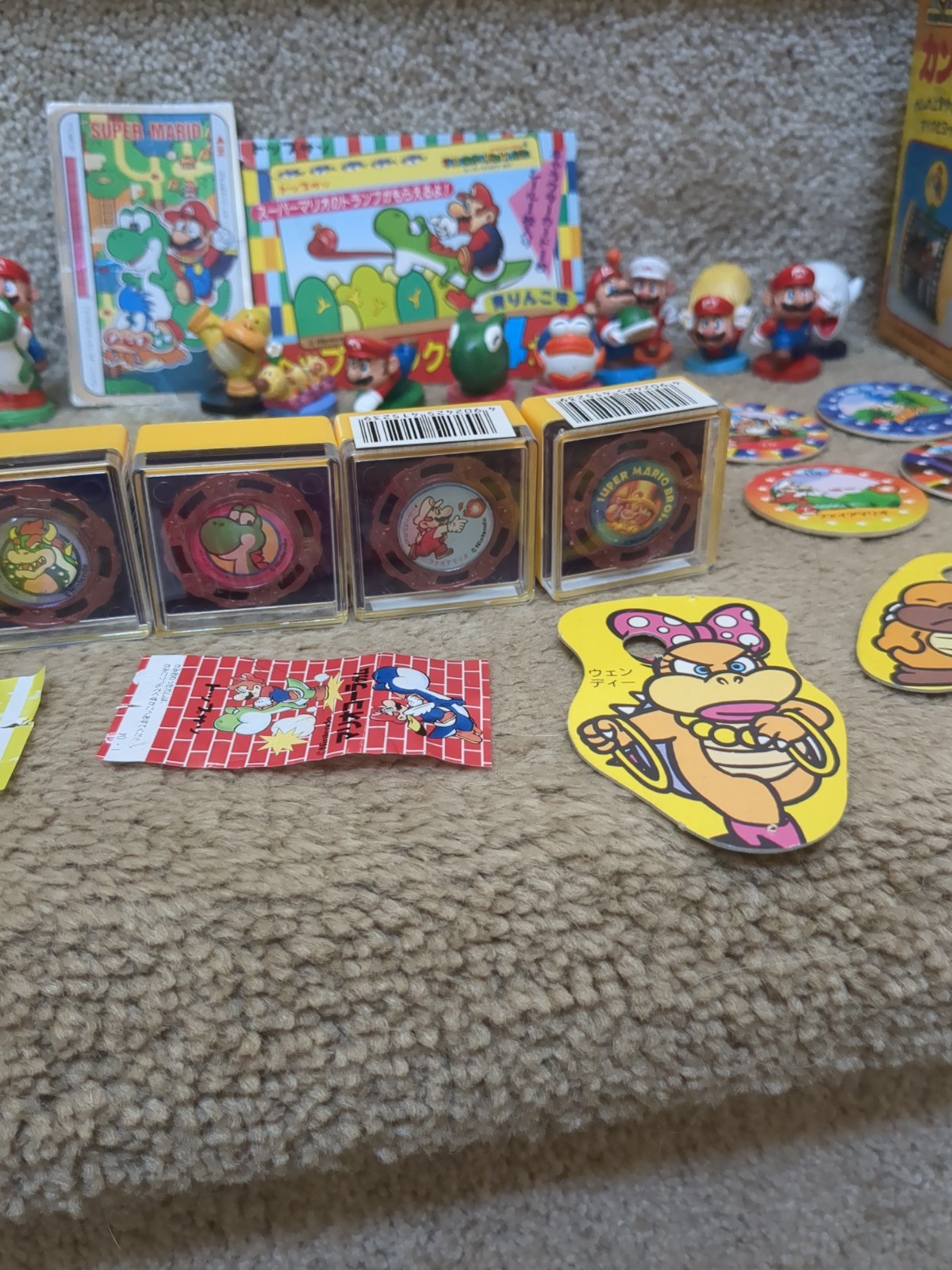 Rare Super Mario World HUGE Figure Toy Set Nintendo 1991 Yoshi Bowser Peach