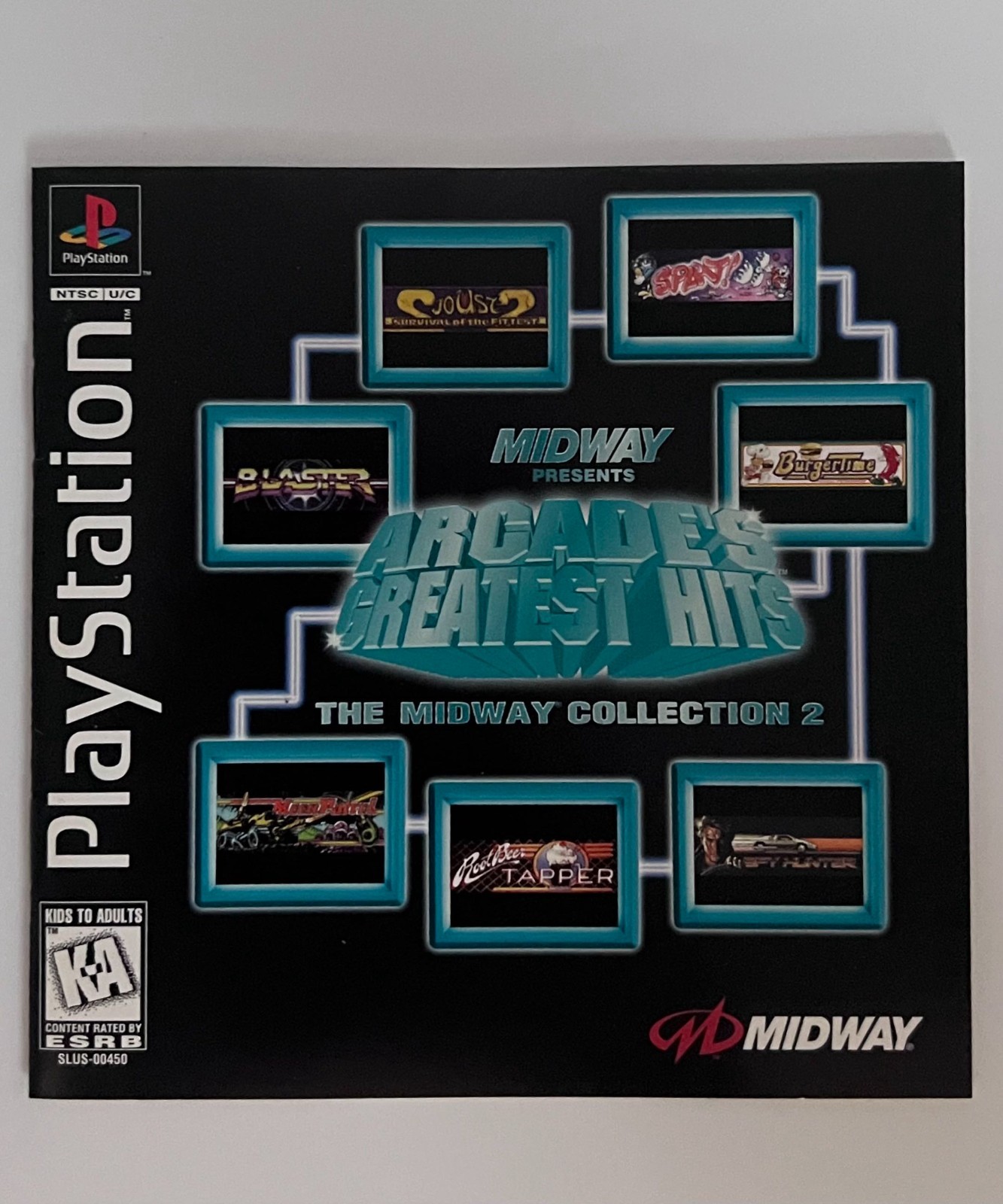 Arcade’s Greatest Hits: The Midway Collection 2 *CIB* w/ Reg Card *Tested* PS1