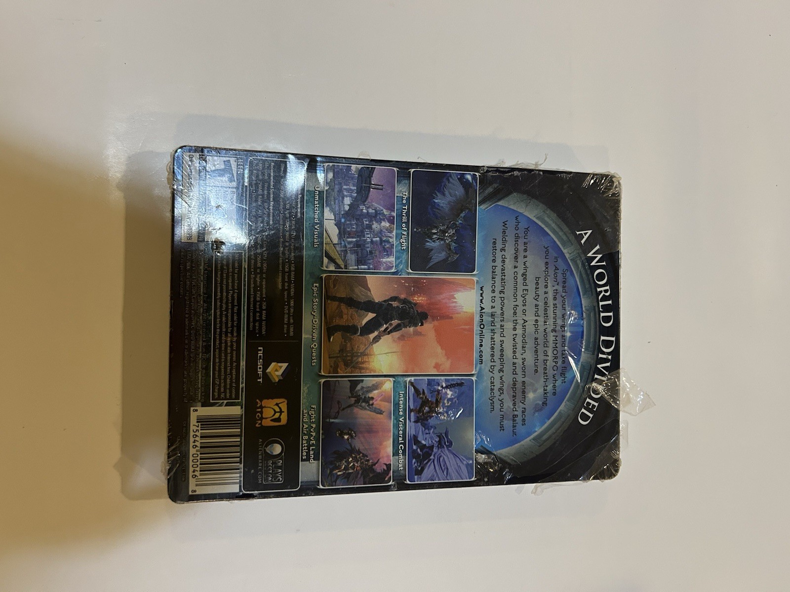 Aion – NEW, PHYSICAL STEELBOOK PC MMORPG, 2009 SEALED SEE IMAGES