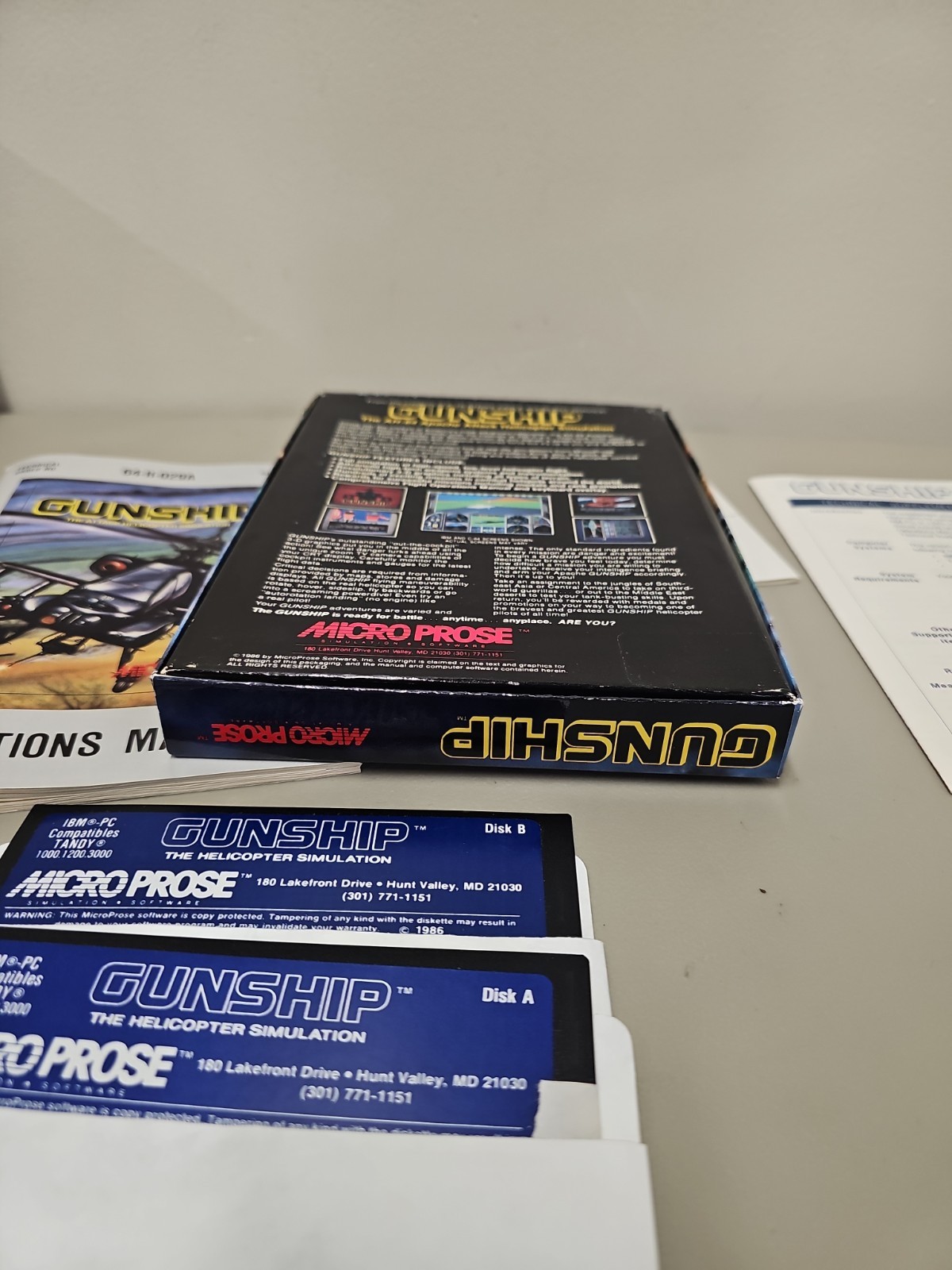 Gunship Attack Helicopter (1986) Micro Prose IBM PC
