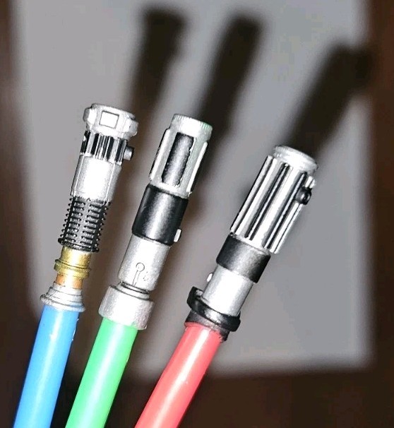 Nintendo DS Star Wars Lightsaber Stylus Set of 3 Light Saber Lot