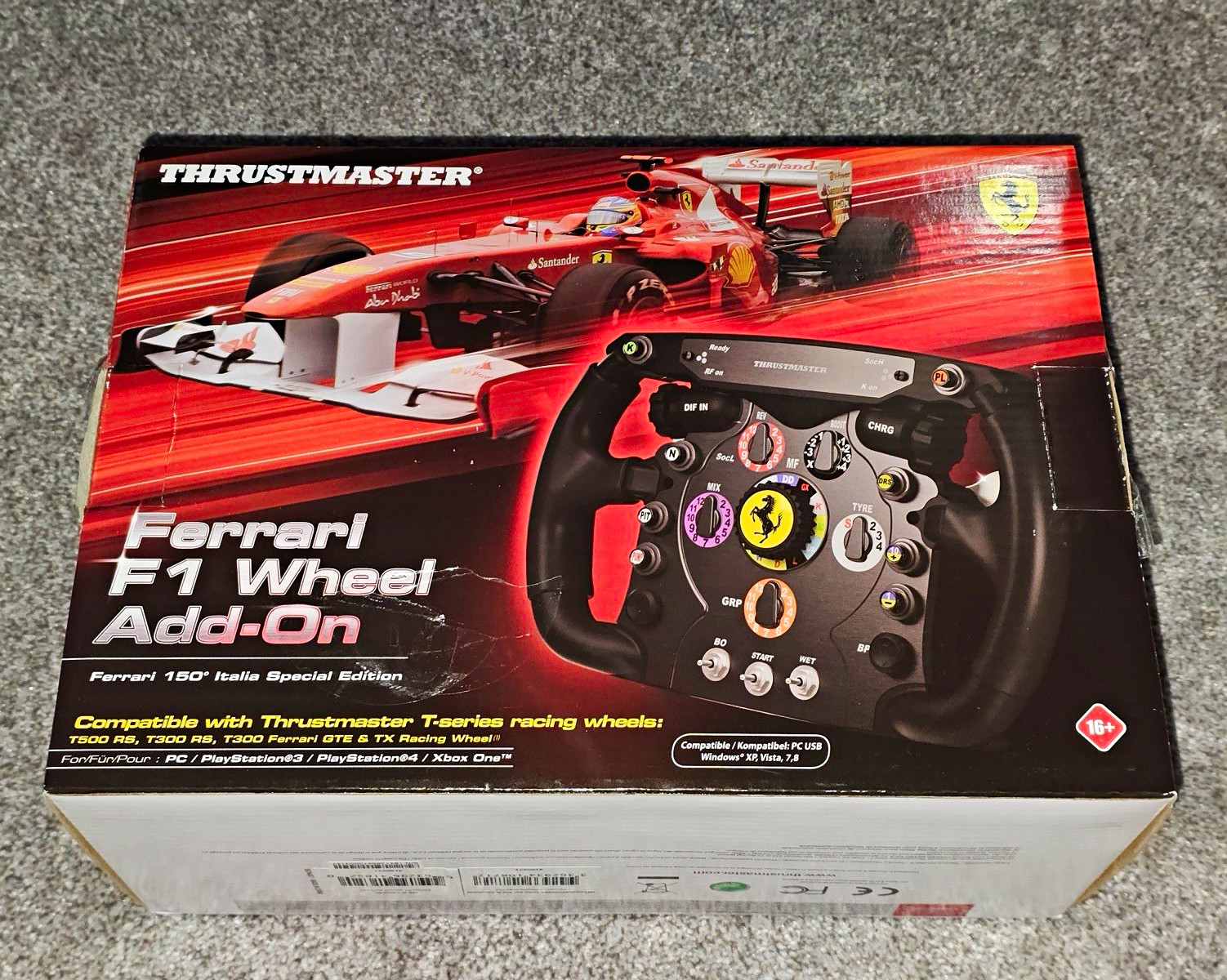 Thrustmaster Ferrari F1 Wheel Add-On Racing Wheel Attachment w/ Paddle Shifters