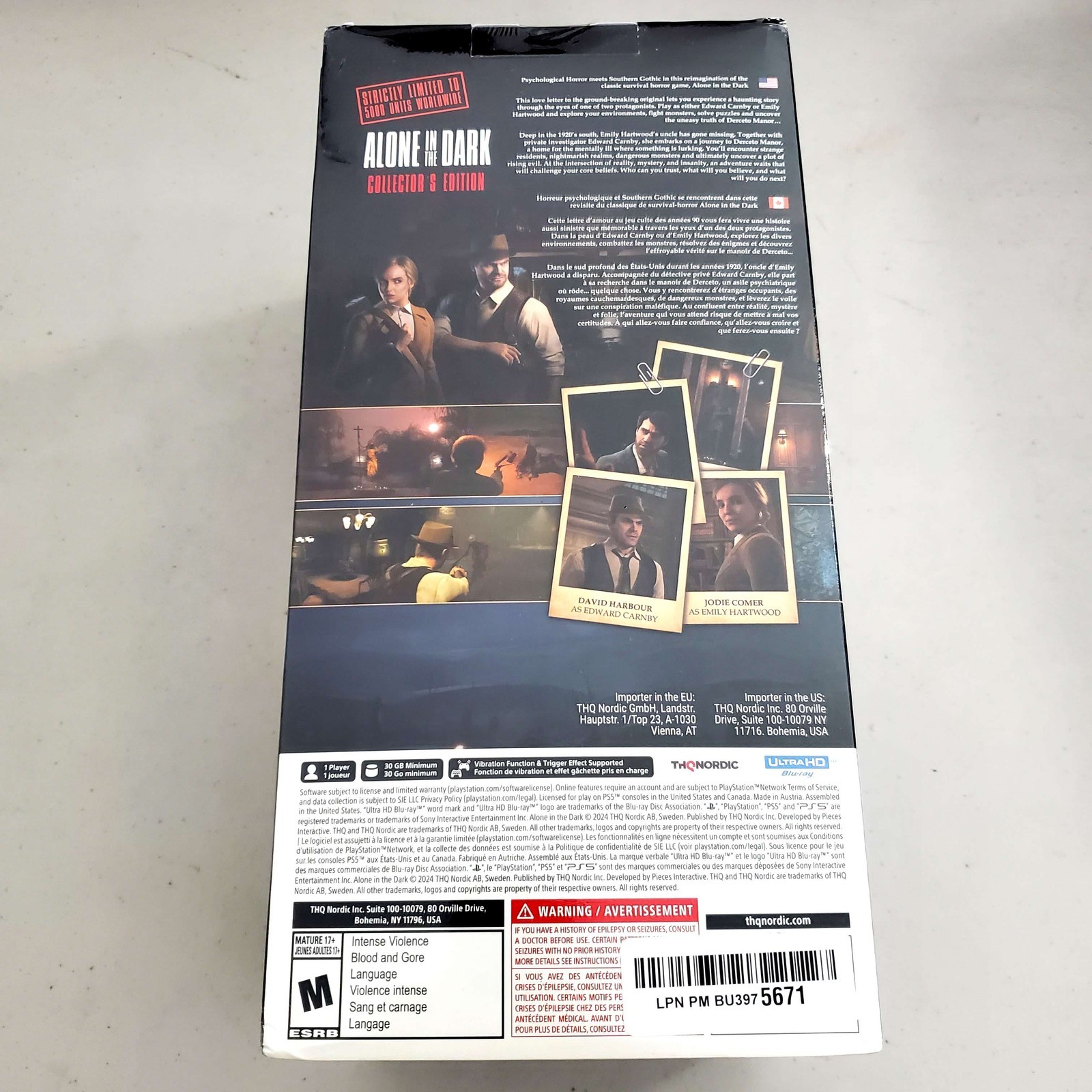(Sealed) Alone In The Dark Collector’s Edition – Sony Playstation 5 PS5