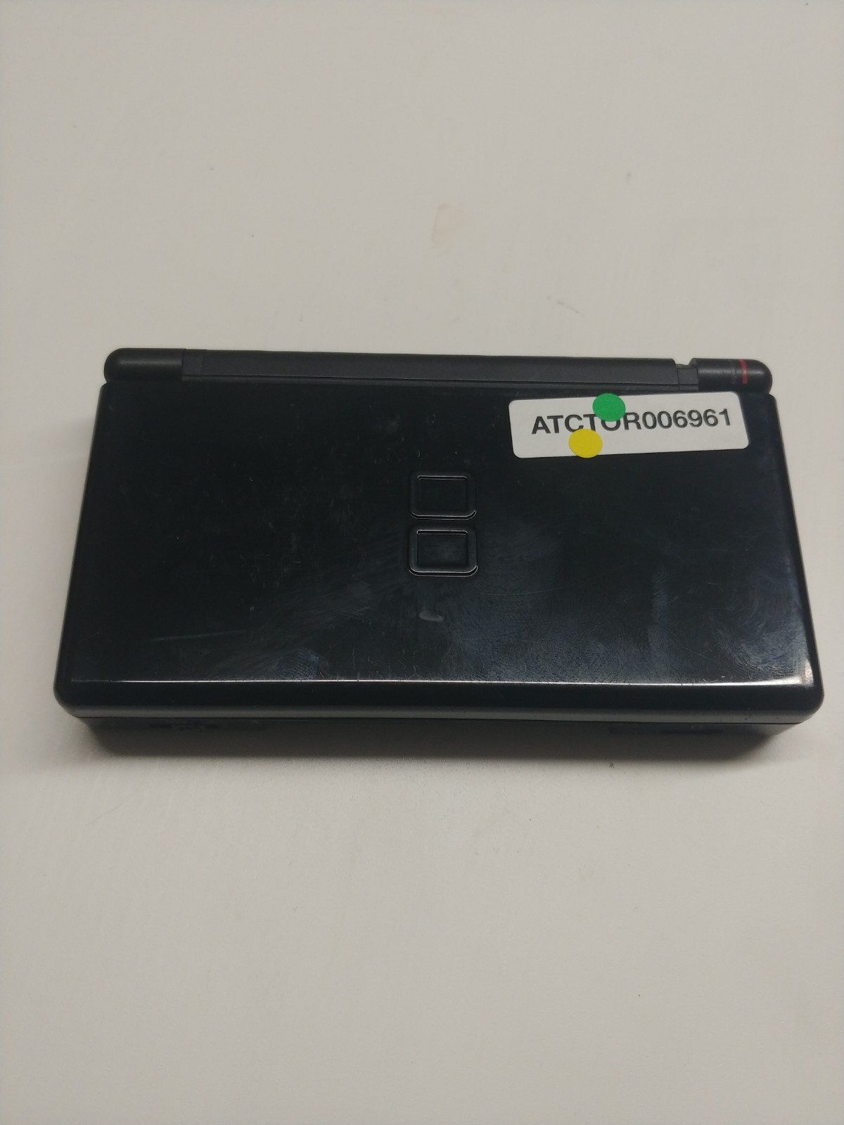 Nintendo DS Lite Onyx Black Handheld Gaming System Console Only Broken Hinge