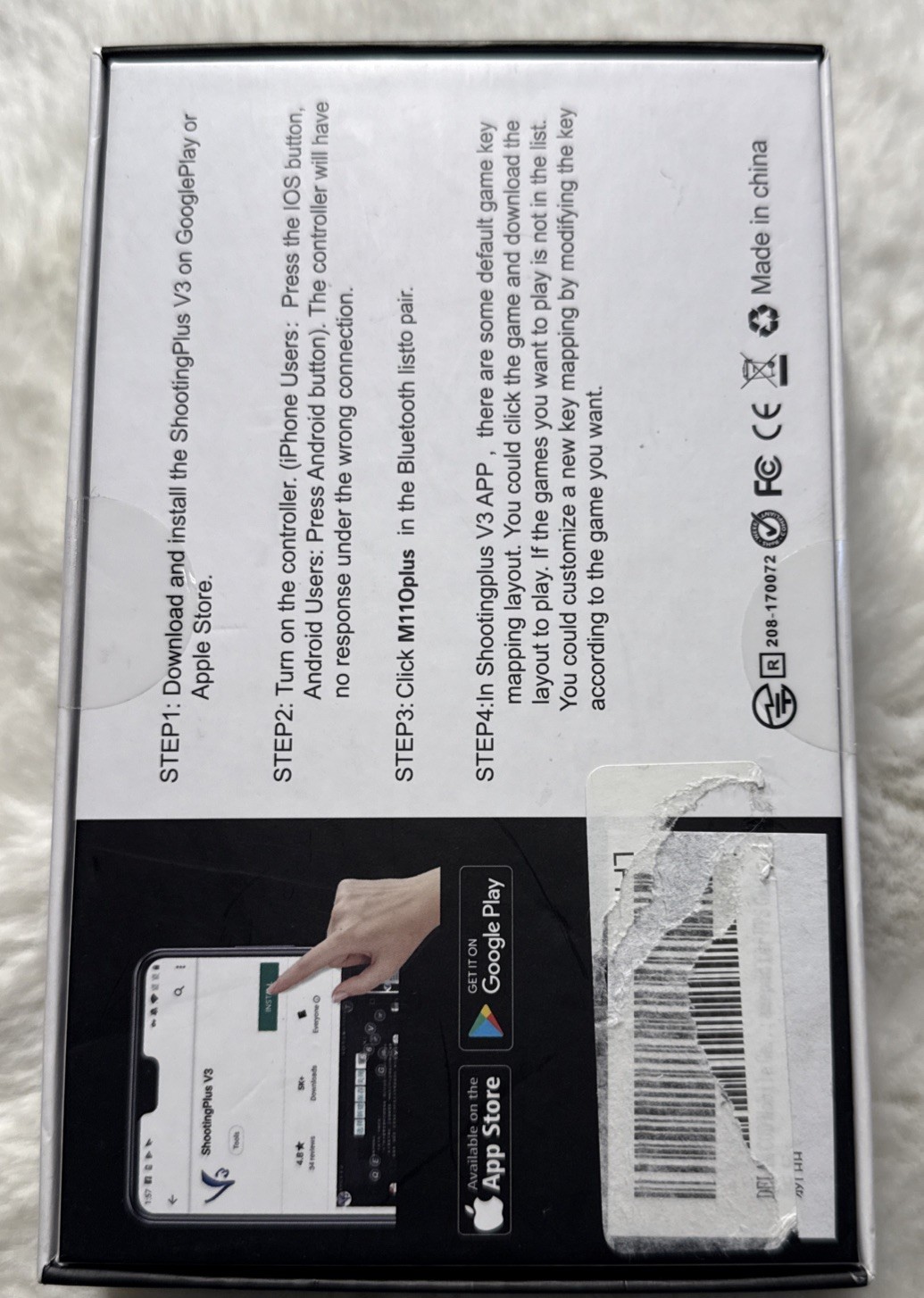 M1 wireless game mapping controller. Apple android.