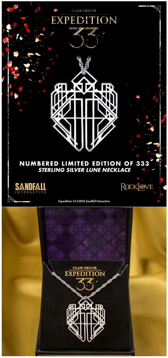 Clair Obscur: Expedition 33 x RockLove Lune Necklace Limited Edition of 333 #133