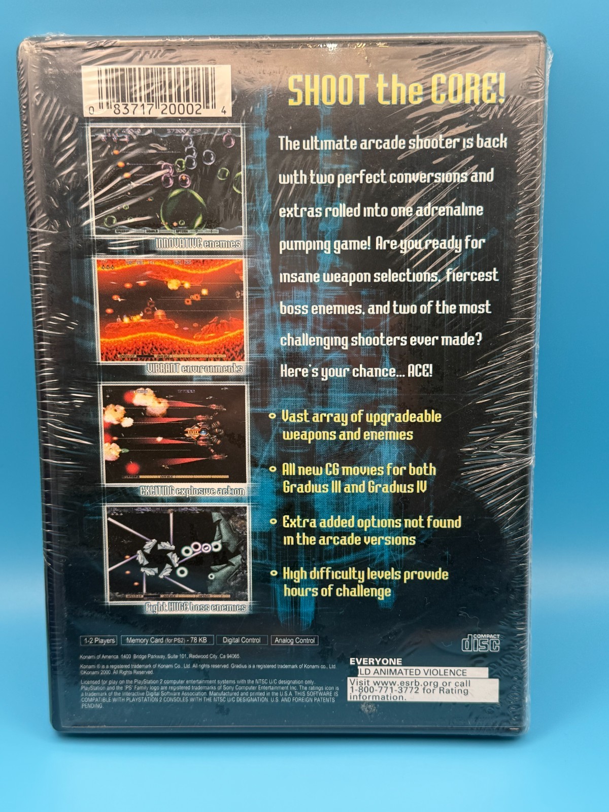 Gradius III and IV (Sony PlayStation 2 PS2, 2000) SEALED