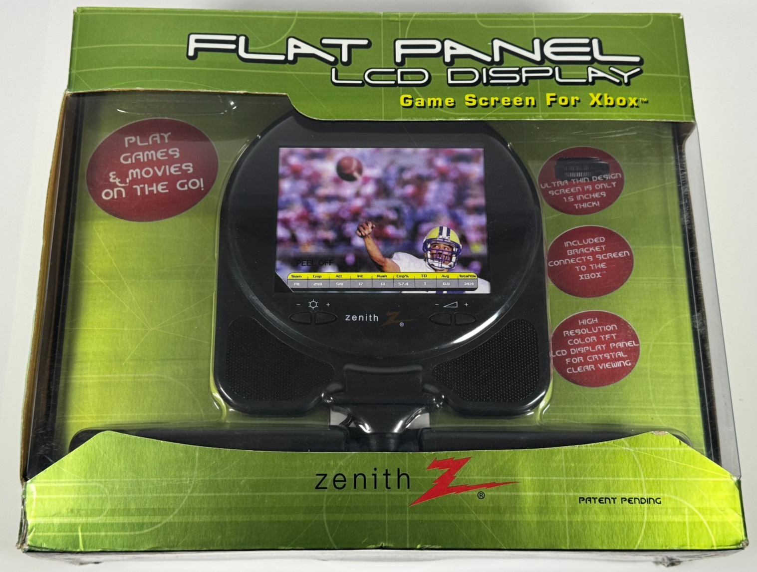 Zenith Flat Panel 5″ LCD Display Game Screen For Original Xbox G10910A Open Box
