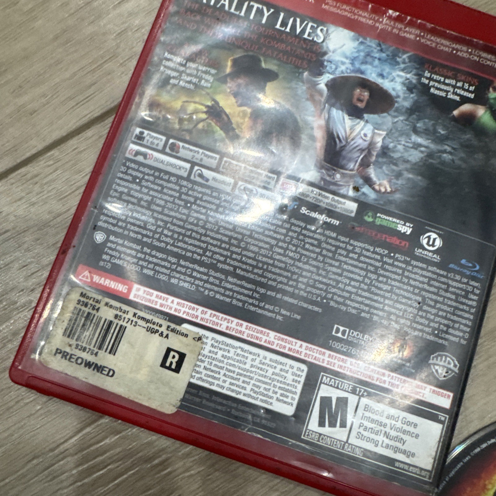 Sony Playstation 3 PS3 Mortal Kombat Komplete Edition Game 2012 Complete CIB