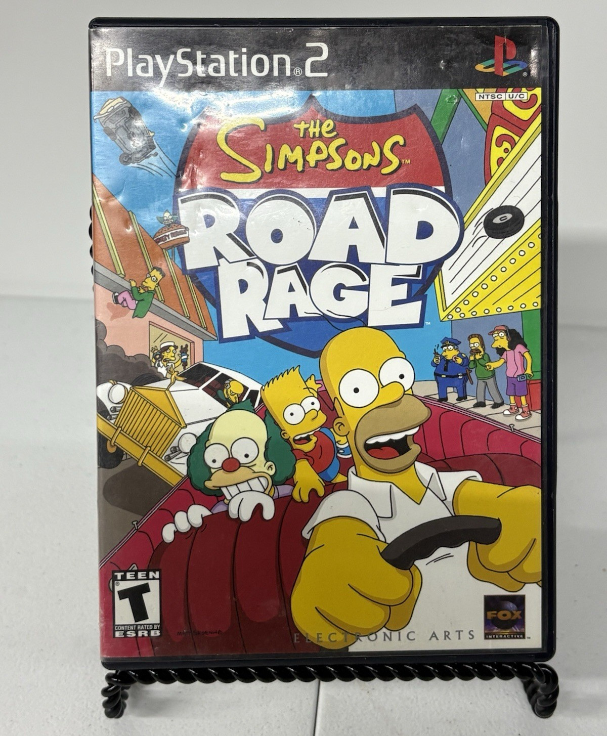 Electronic Arts The Simpsons Road Rage Sony PlayStation 2 PS2 Multiplayer T NTSC
