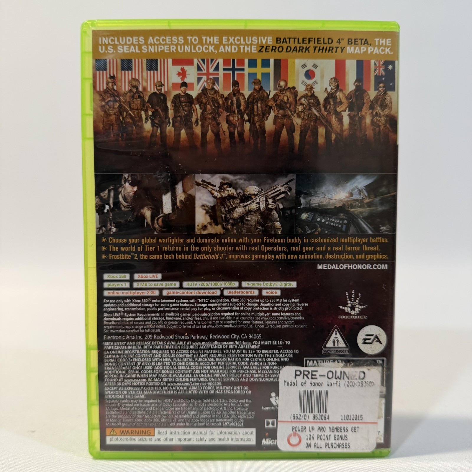 Medal of Honor Warfighter Limited Edition Microsoft Xbox 360 FPS Shooter Game