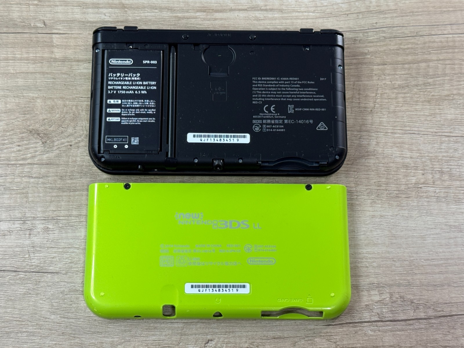 RANK B+ Nintendo New 3DS XL Lime Black Console Tested Japan ver D6208