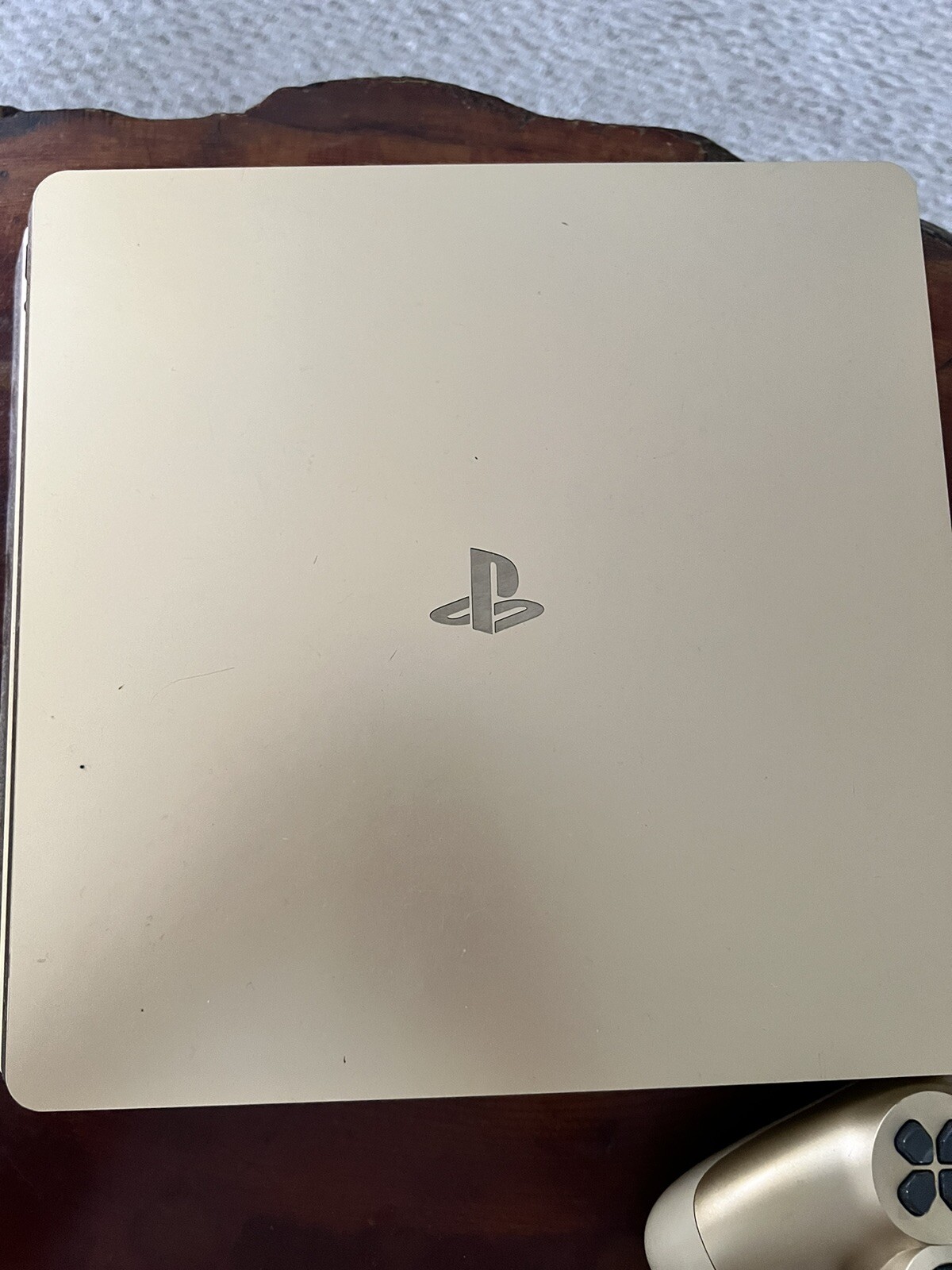 gold Slim sony playstation 4 console With Controller 500GB