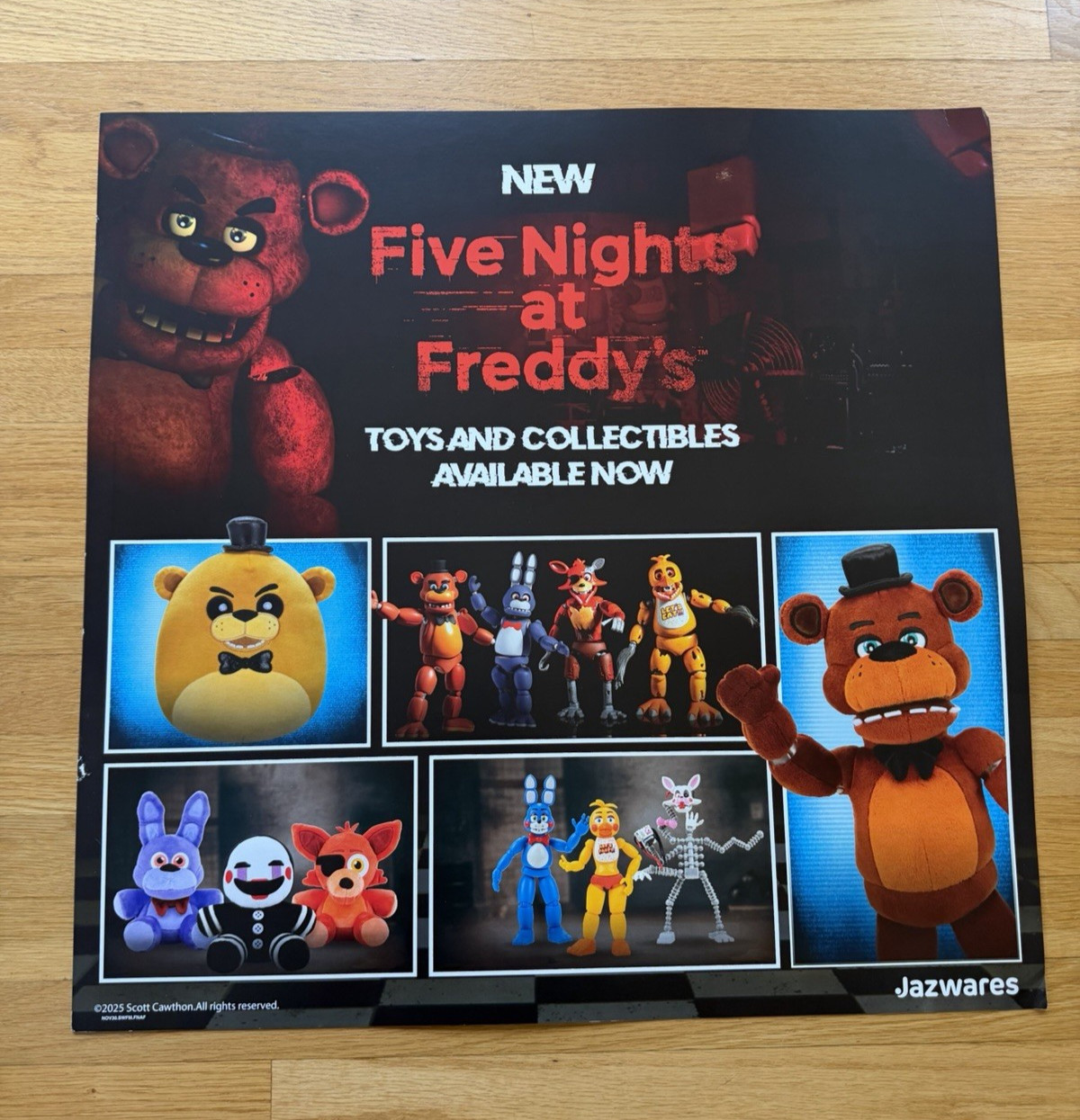 Jazwares Five Nights At Freddy’s FNAF Gamestop Storefront 23.5×24 Promo Poster