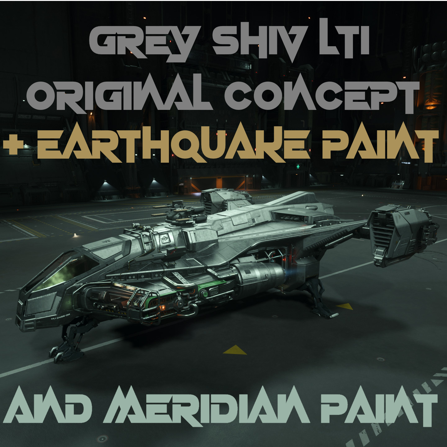 STAR CITIZEN – GREY SHIV – ORIGINAL CONCEPT – LTI + 2 x EXCLUSIVE PAINTS