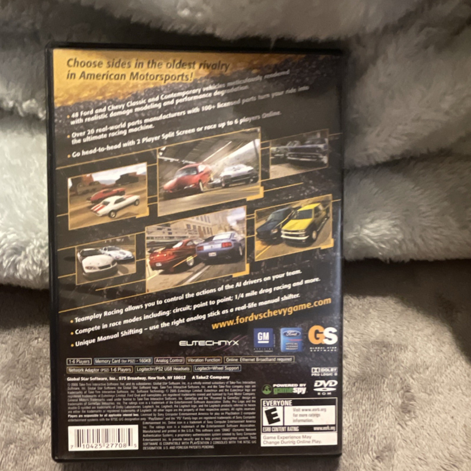 Global Star Software Ford vs. Chevy Sony PlayStation 2 PS2 E Manual Included