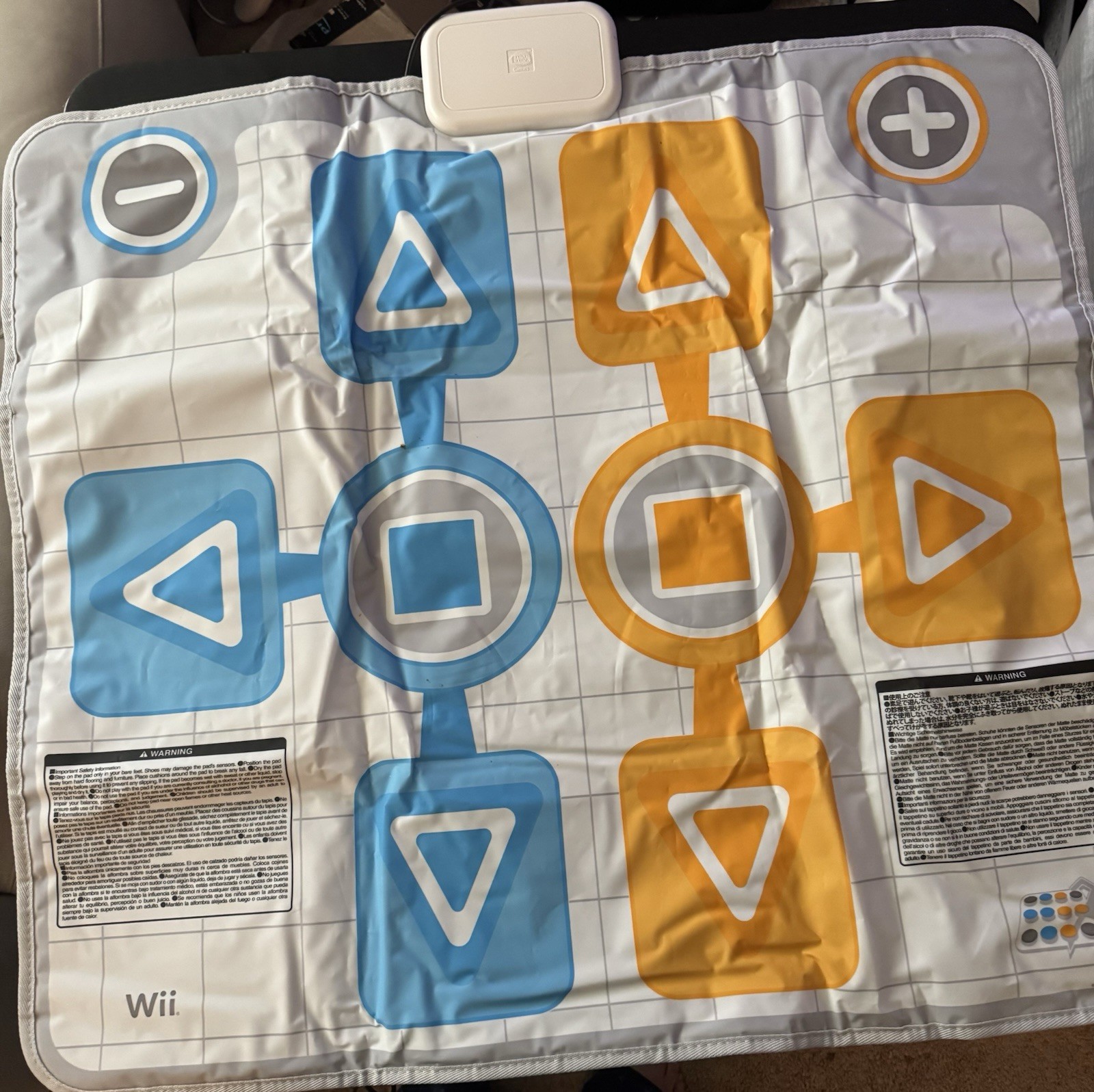 Nintendo Wii Dance Pad DDR Mat Bandai Namco BC-001 Compatible Wii/GameCube White