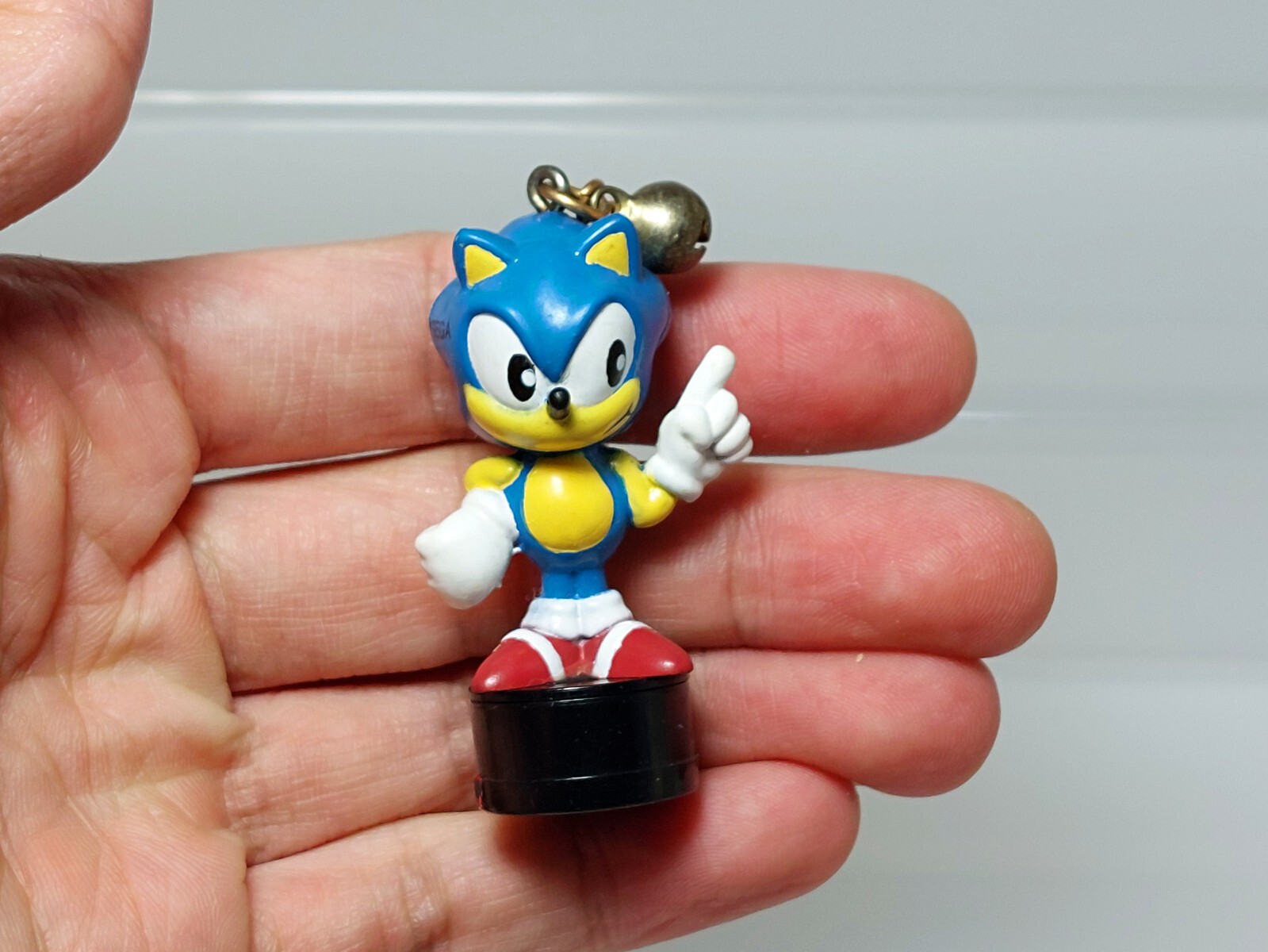 Sonic the Hedgehog Mini Stamper Keychain Figure SEGA 1991 Vintage Japan 1.8in