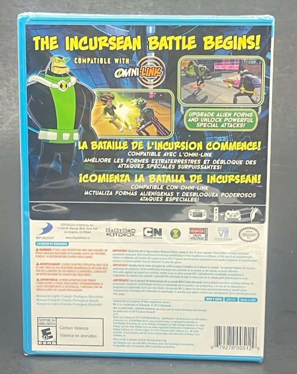 Ben 10 Omniverse 2 (Wii U, 2012) New/Sealed