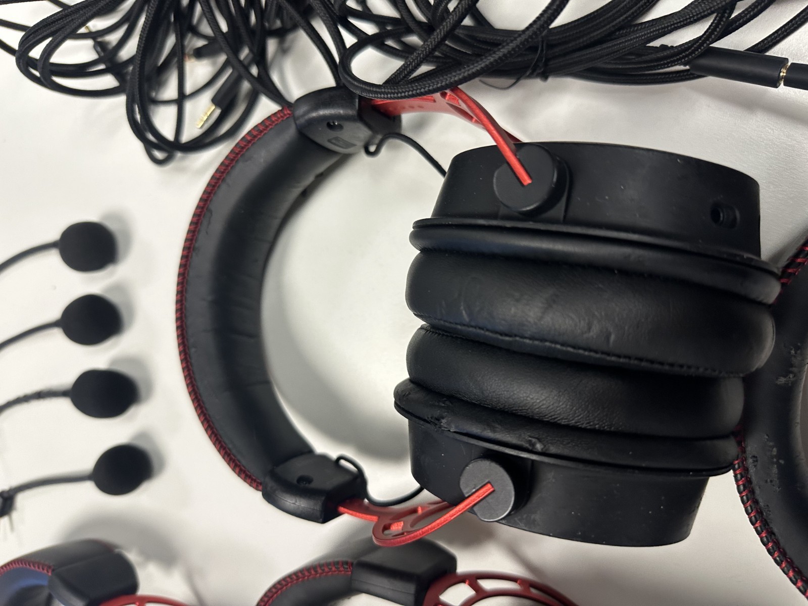 HyperX Cloud Alpha Black-Red Headband Gaming Headset – Lot of 9 – Used